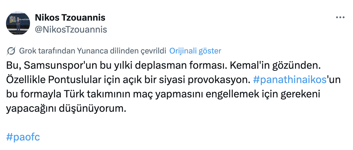 Samsunspor Panathinaikos Maçı Öncesi Atatürk Forması Tartışması