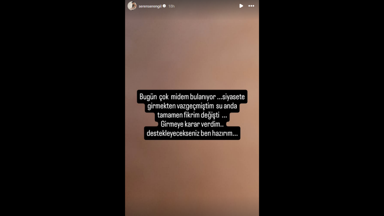 Seren Serengil Siyasete Atılıyor ‘’Girmeye Karar Verdim’’