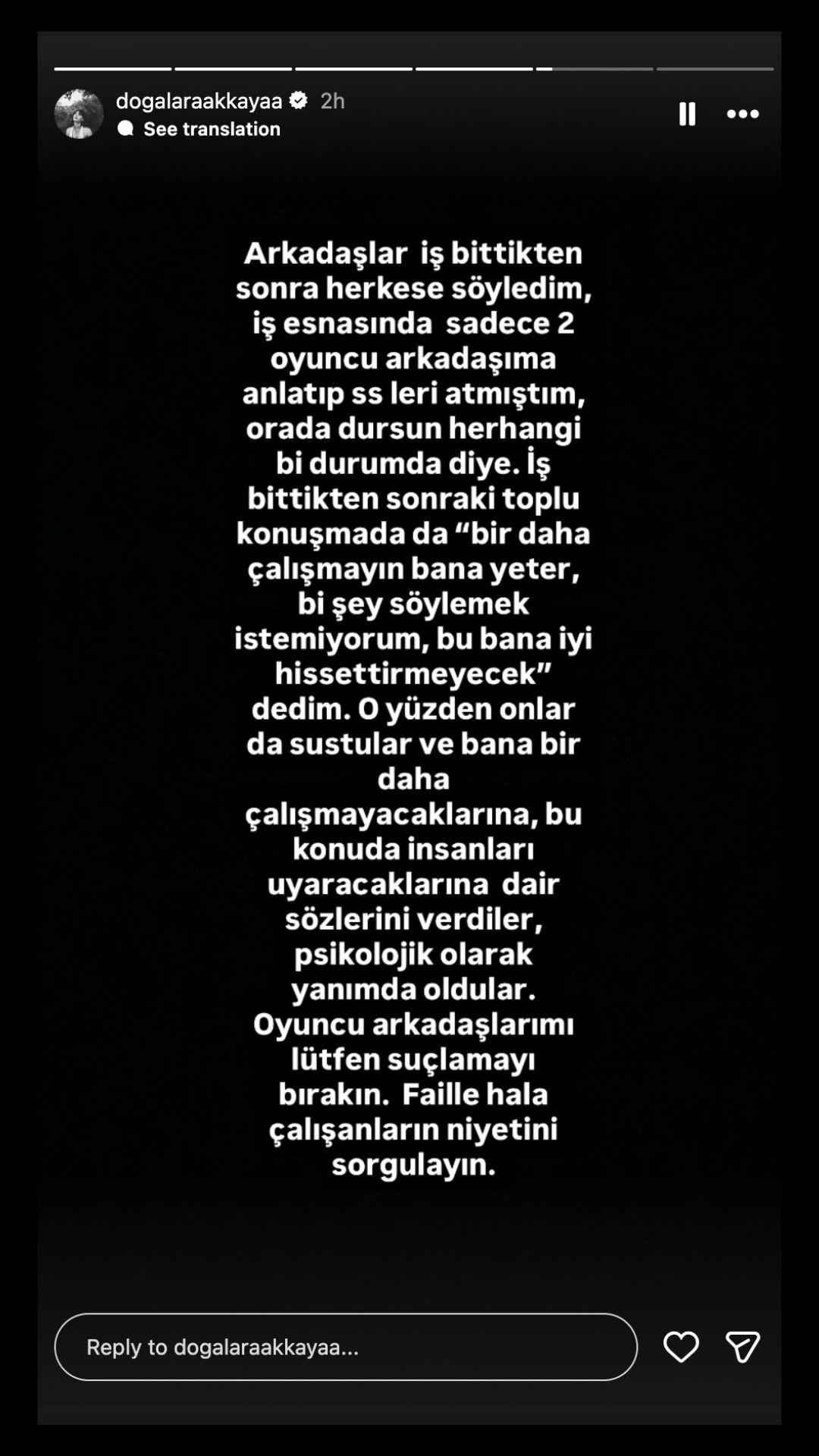 Tayanç Ayaydın'ın Mesajlarını İfşalamıştı... Doğa Lara Akkaya Sessiz Kalan Set Arkadaşlarını Savundu!-1