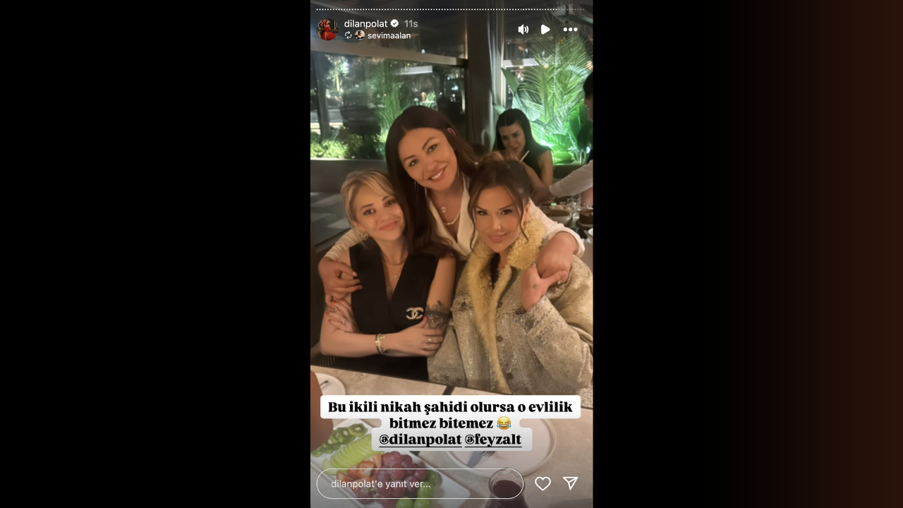 Dilan Polat Ve Feyza Altun’dan Gece Yarısı Ilginç Buluşma (1)