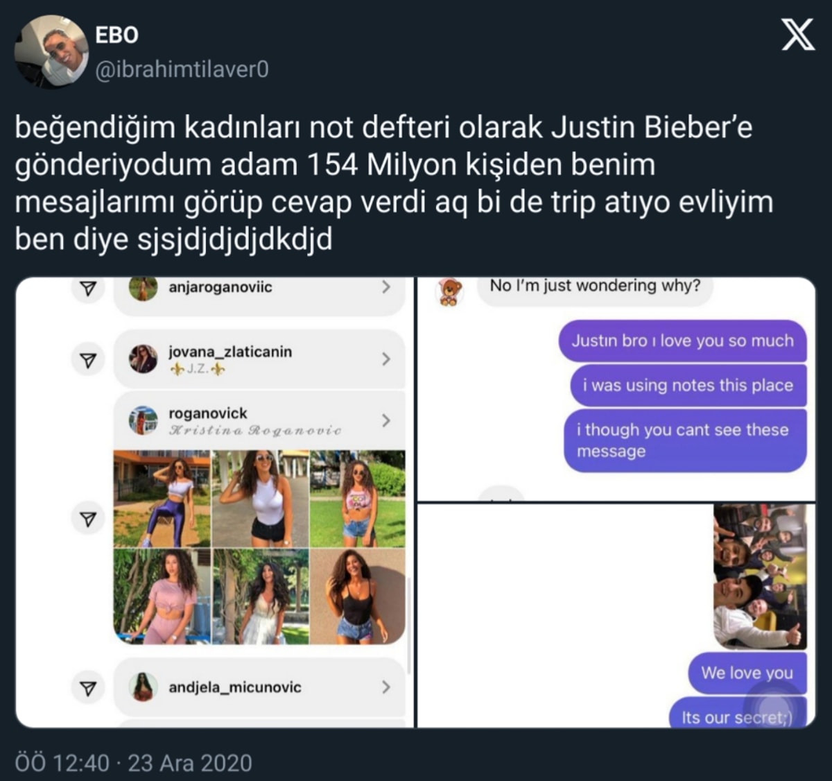 Justin Bieber Gittiği Restoranda Ebo Ve Mero’dan Gelen Mesajları Paylaştı, O Anlar Viral Oldu2