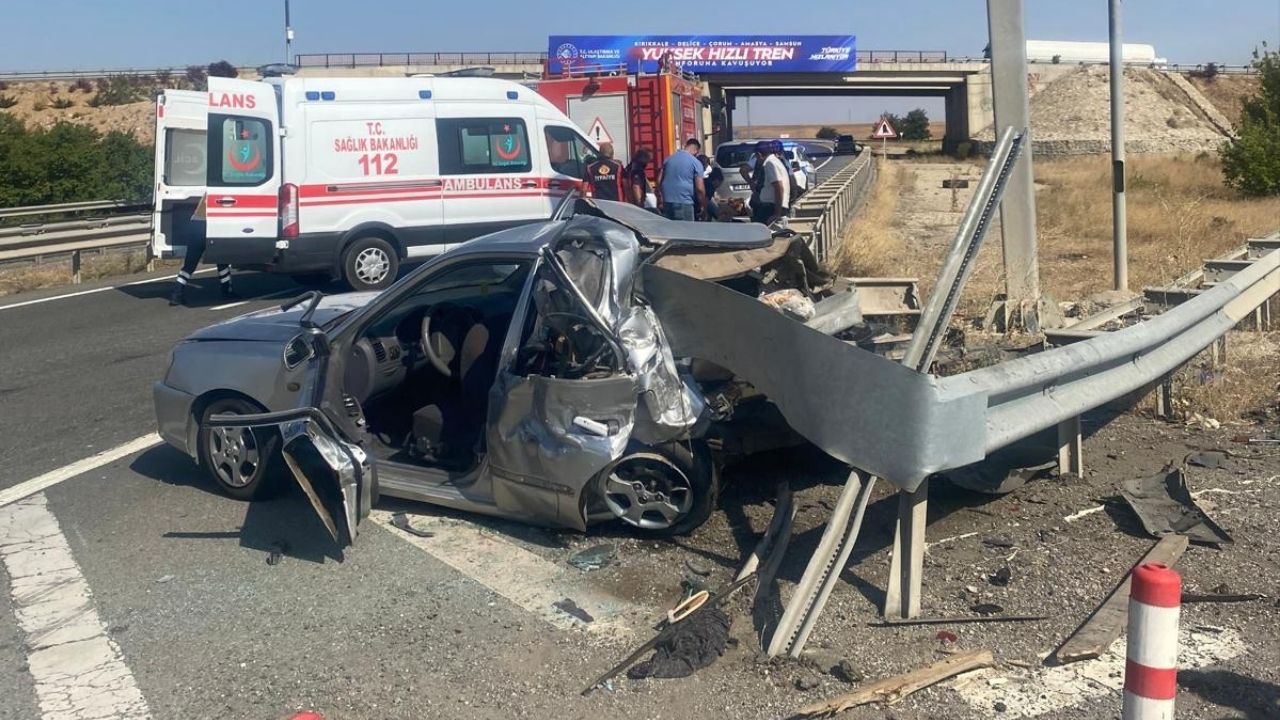 Kırıkkale’de Feci Kaza 1 Ölü, 4 Yaralı
