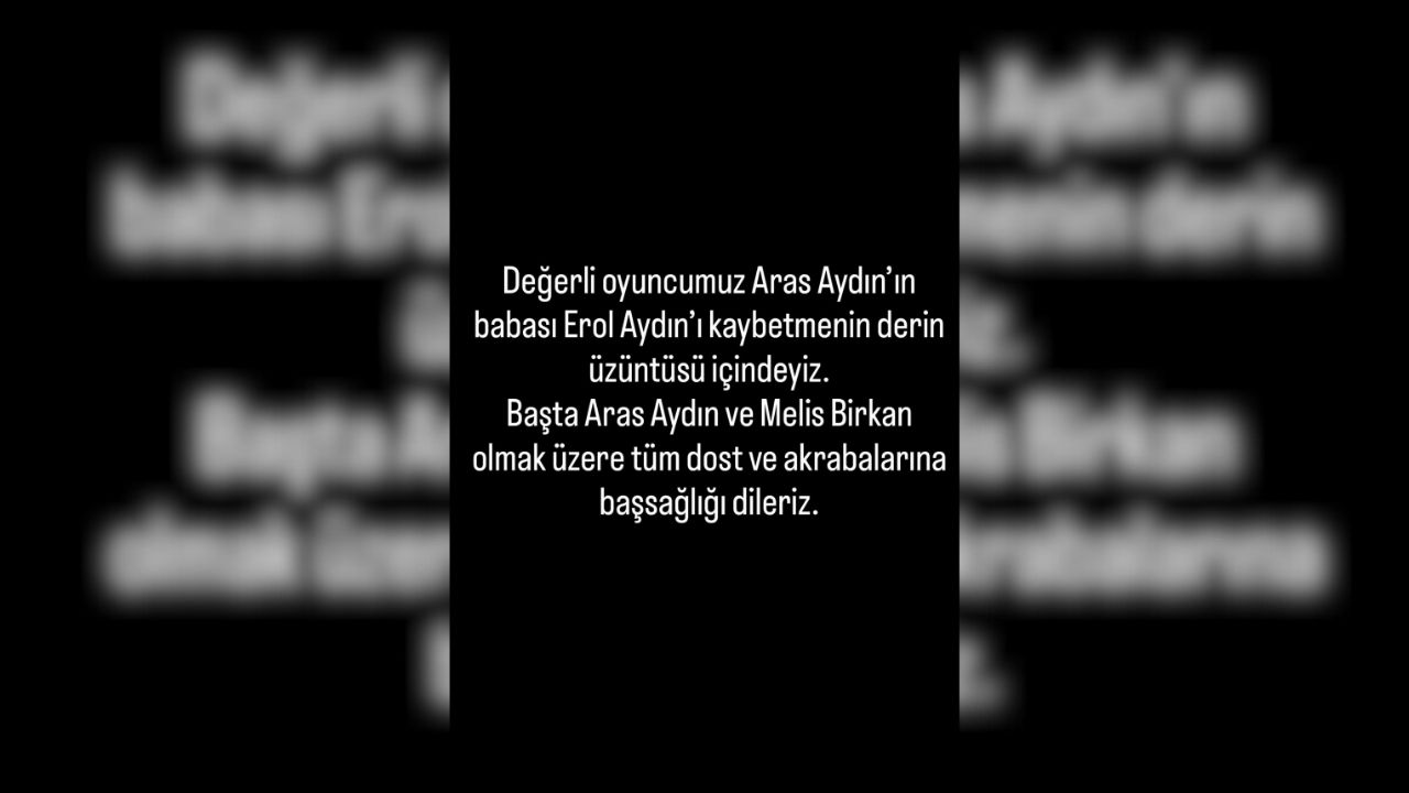Oyuncu Aras Aydın’ın Acı Günü Babası Erol Aydın Hayatını Kaybetti (1)