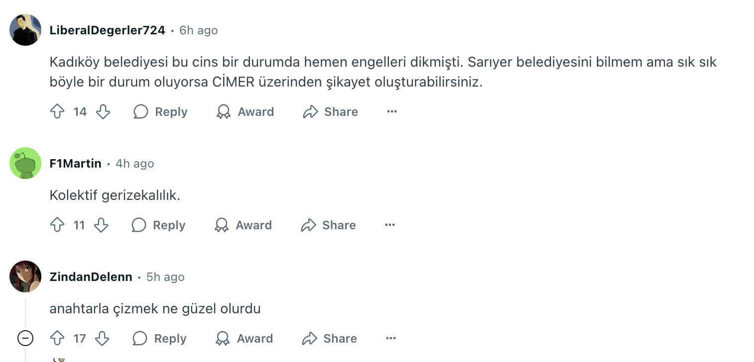 Sarıyer’de Akılalmaz Kaldırım İşgali! Yürünebilir Şehirler İstiyoruz. Havadis (3)