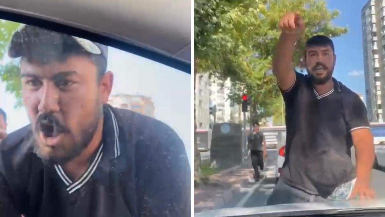 Trafikte Şok Anlarkaputa Yatıp Para İsteyen Şahıs Tutuklandı (1)