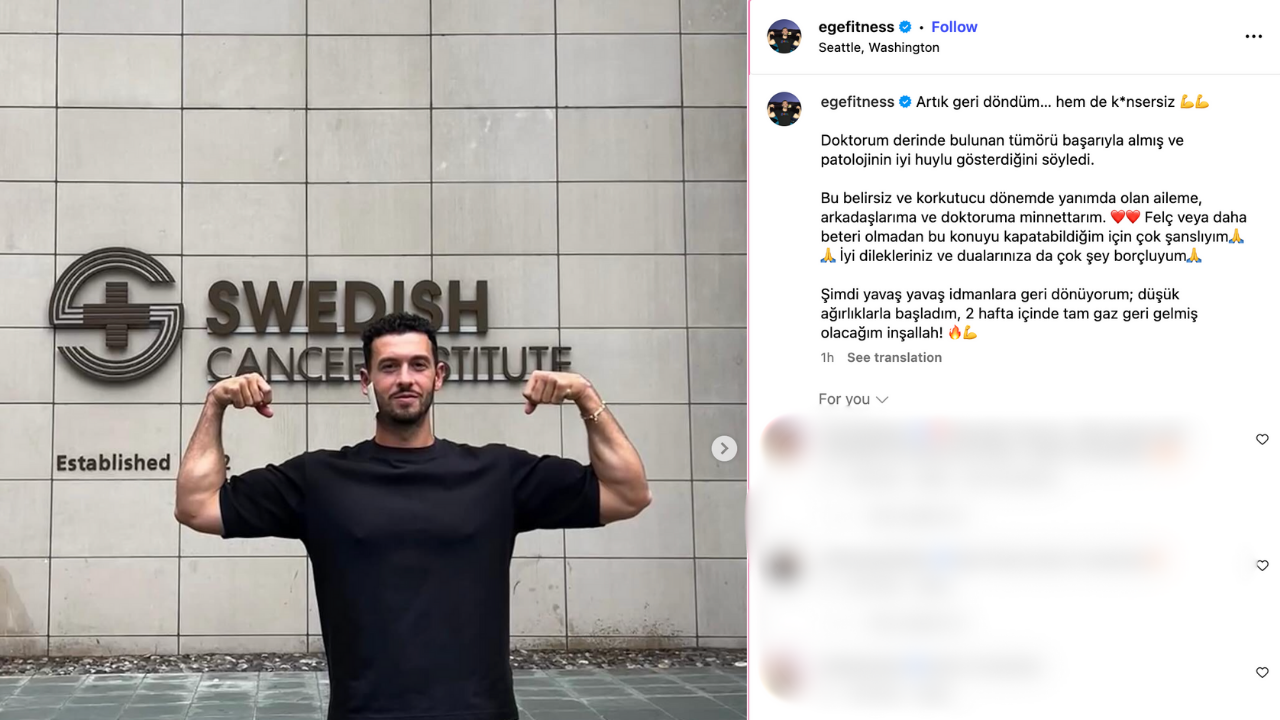 Vücudunda Tümör Bulunan Egefitness Müjdeyi Verdi Kanserden Kurtuldu!