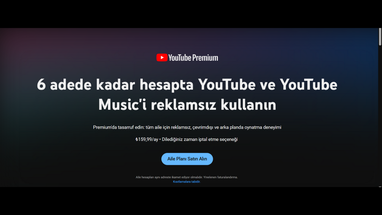 Youtube Premium Abonelerine Sıkı Takip Farklı Adreste Olan Aynı Hesaba Giremeyecek