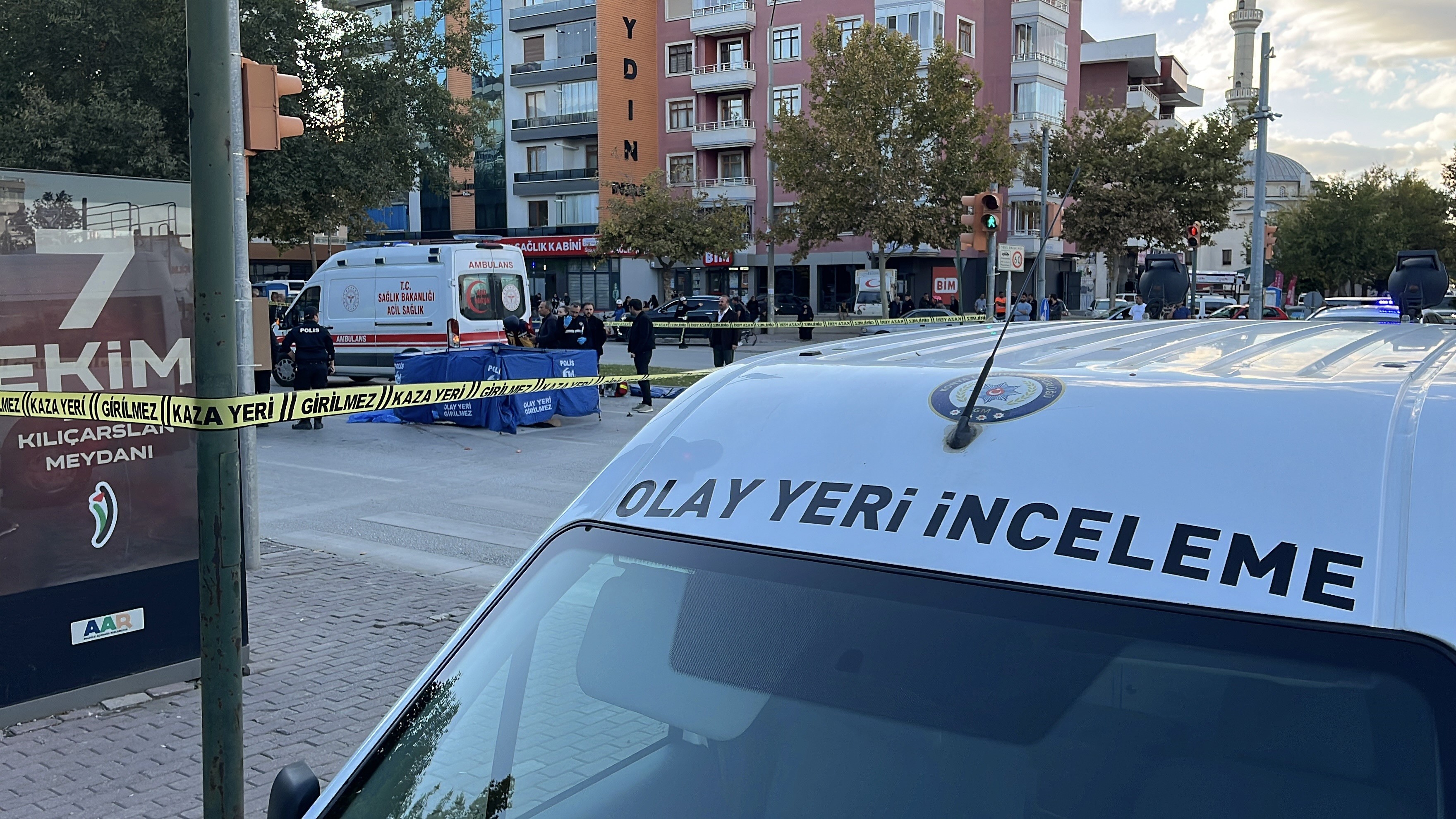Konya’da tankerin çarptığı bisikletli hayatını kaybetti-1