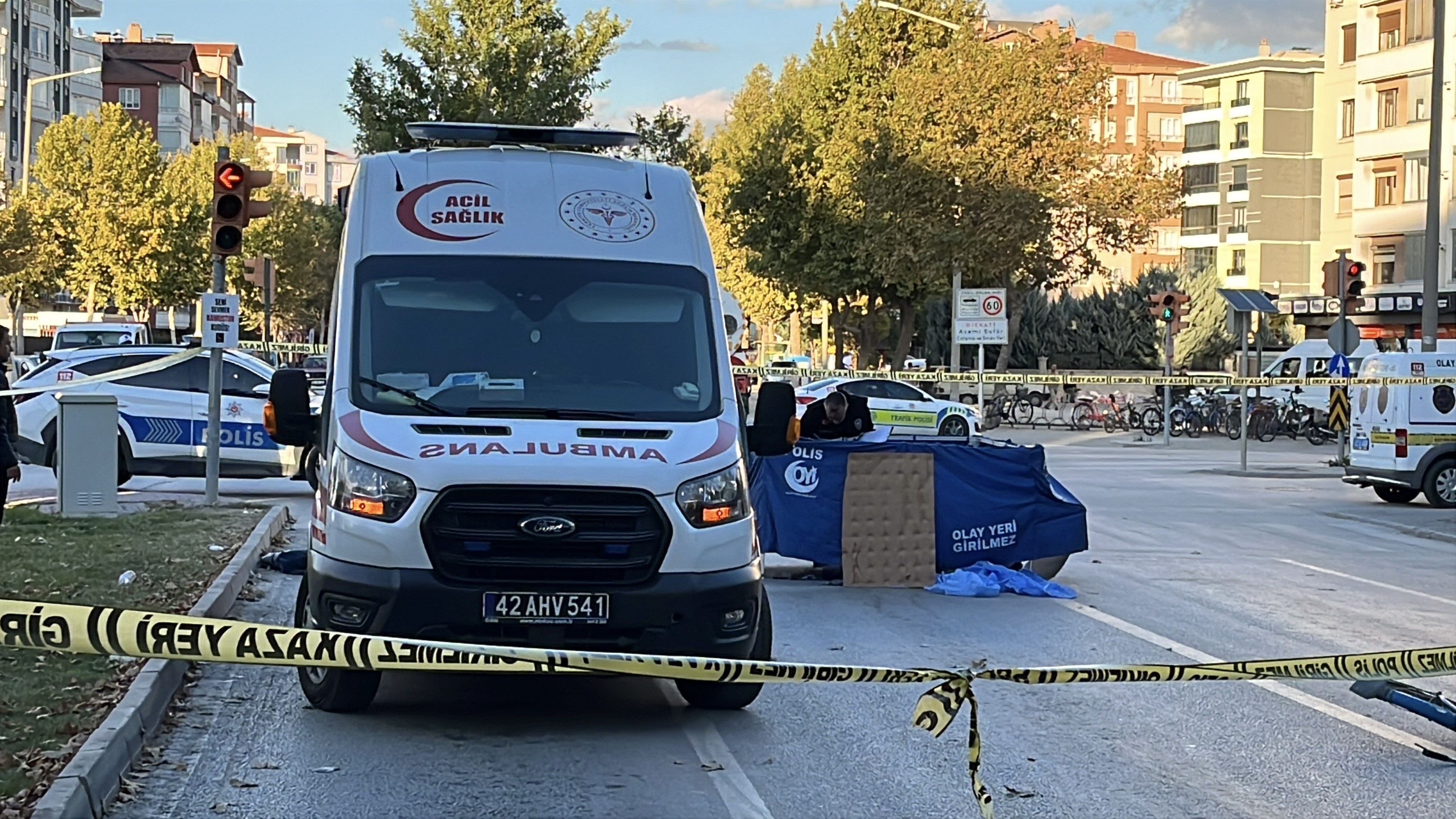 Konya’da tankerin çarptığı bisikletli hayatını kaybetti