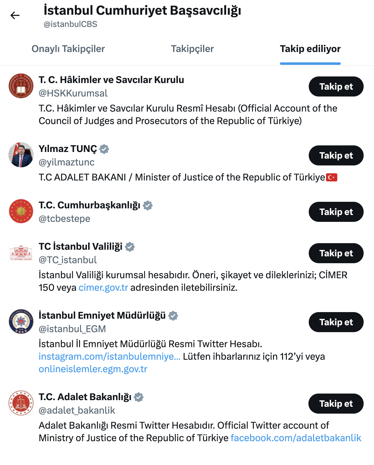 İstanbul Cumhuriyet Başsavcılığı Twitter (X) Hesabı Açtı
