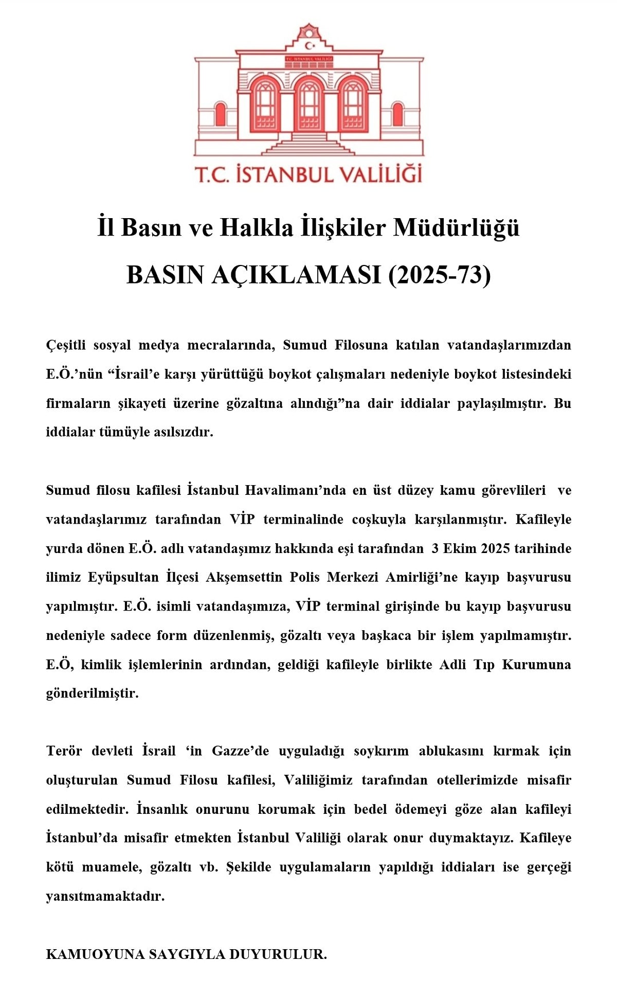 İstanbul Valiliği’nden Şok Açıklama Sumud Filosu Aktivisti Türkiye’ye Adım Atar Atmaz Gözaltına Mı Alındı? 1