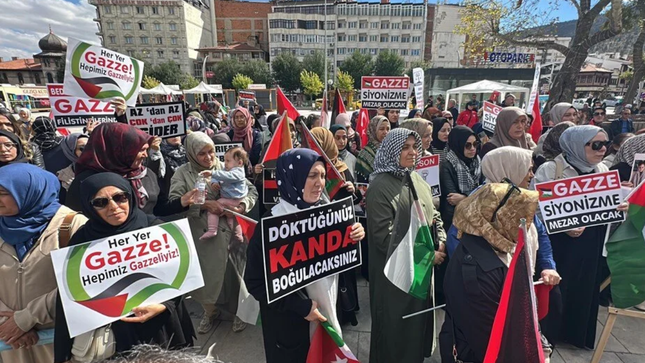 İstanbul’dan Kars’a, Van’dan İzmir’e Gazze İçin On Binler Sokağa Döküldü (2)