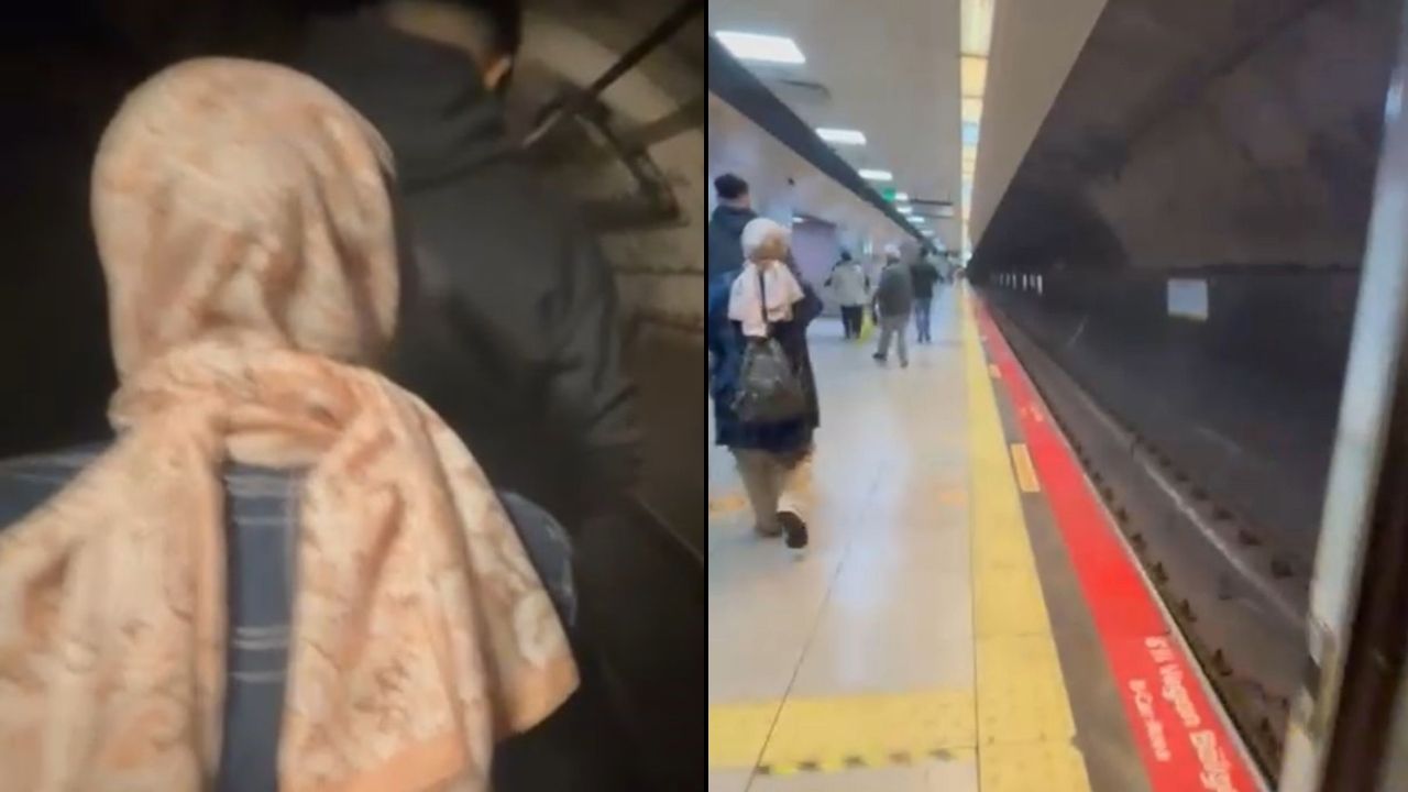 Metroda Intihar Girişimi Seferler Durdu, Yolcular Raylarda Yürüdü