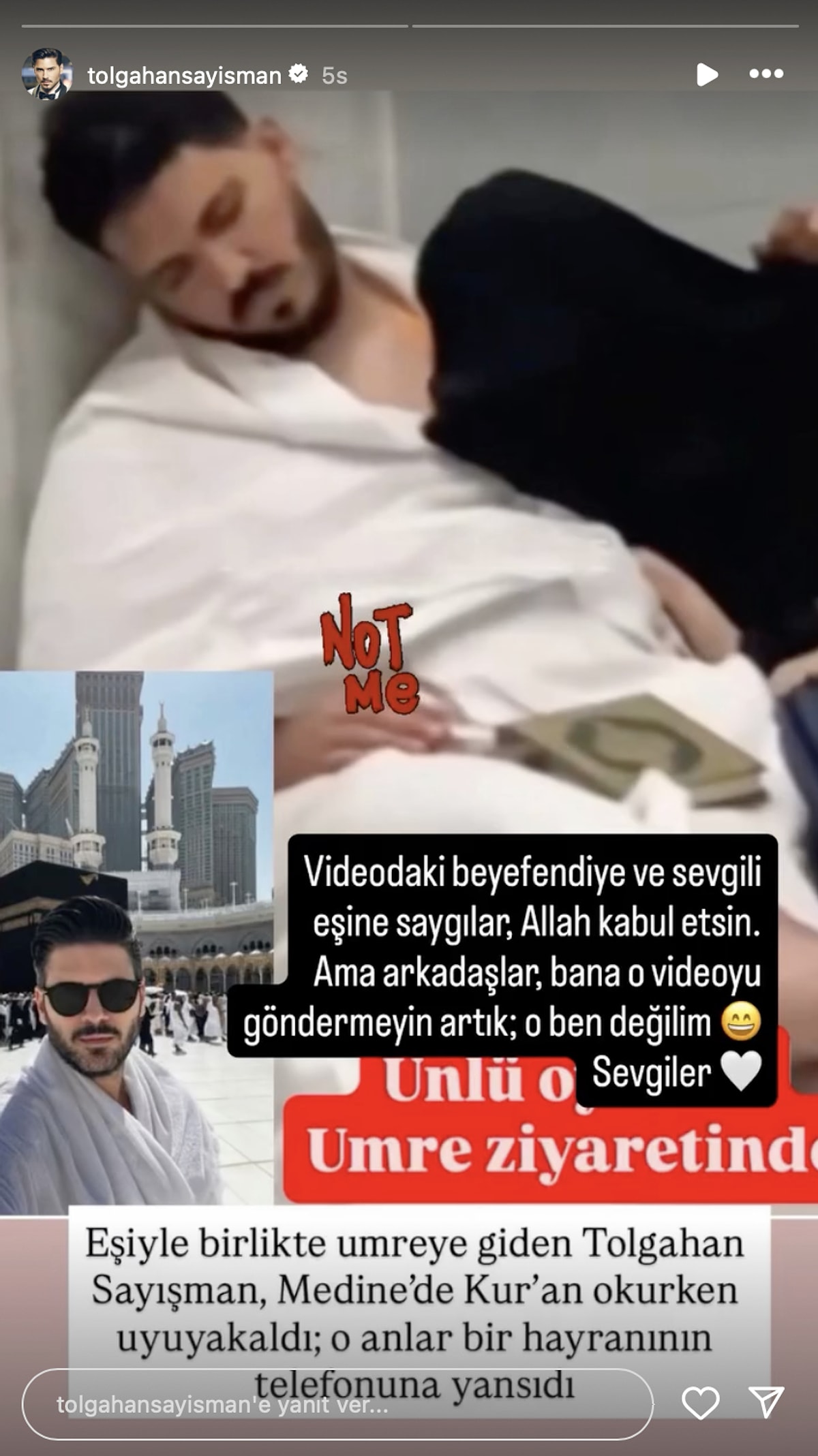 Tolgahan Sayışman’dan Umre Kuran Okurken Uyuya Kaldığı İddialarına Yanıt!2