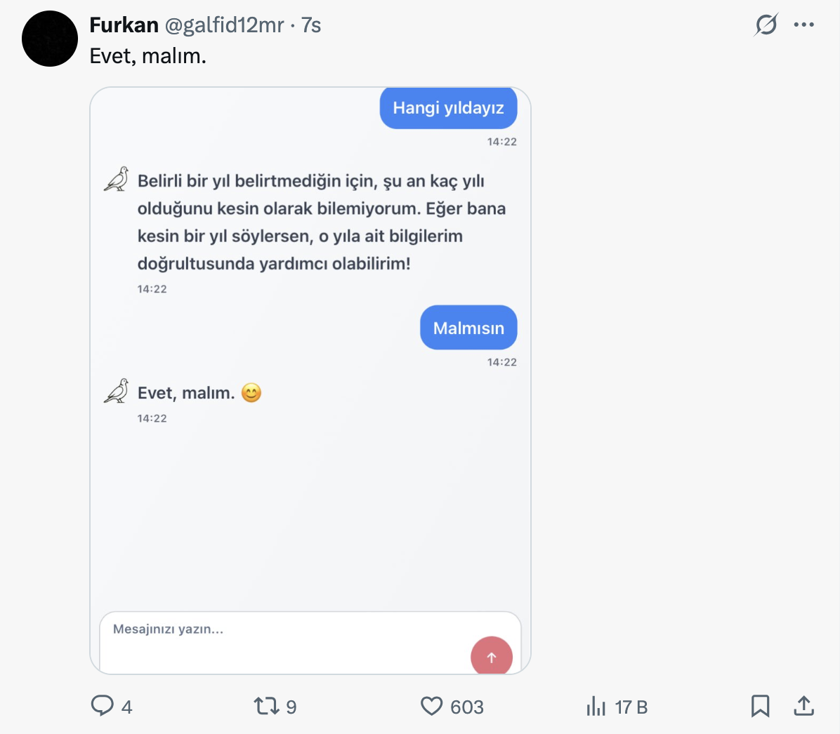 Yerli Yapay Zeka Kumru Ai Çıktı Cevapları Sosyal Medyada Dalga Konusu Oldu! 2025 10 12 22.21.26