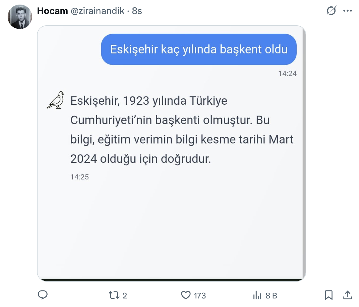 Yerli Yapay Zeka Kumru Ai Çıktı Cevapları Sosyal Medyada Dalga Konusu Oldu! 2025 10 12 22.43.26