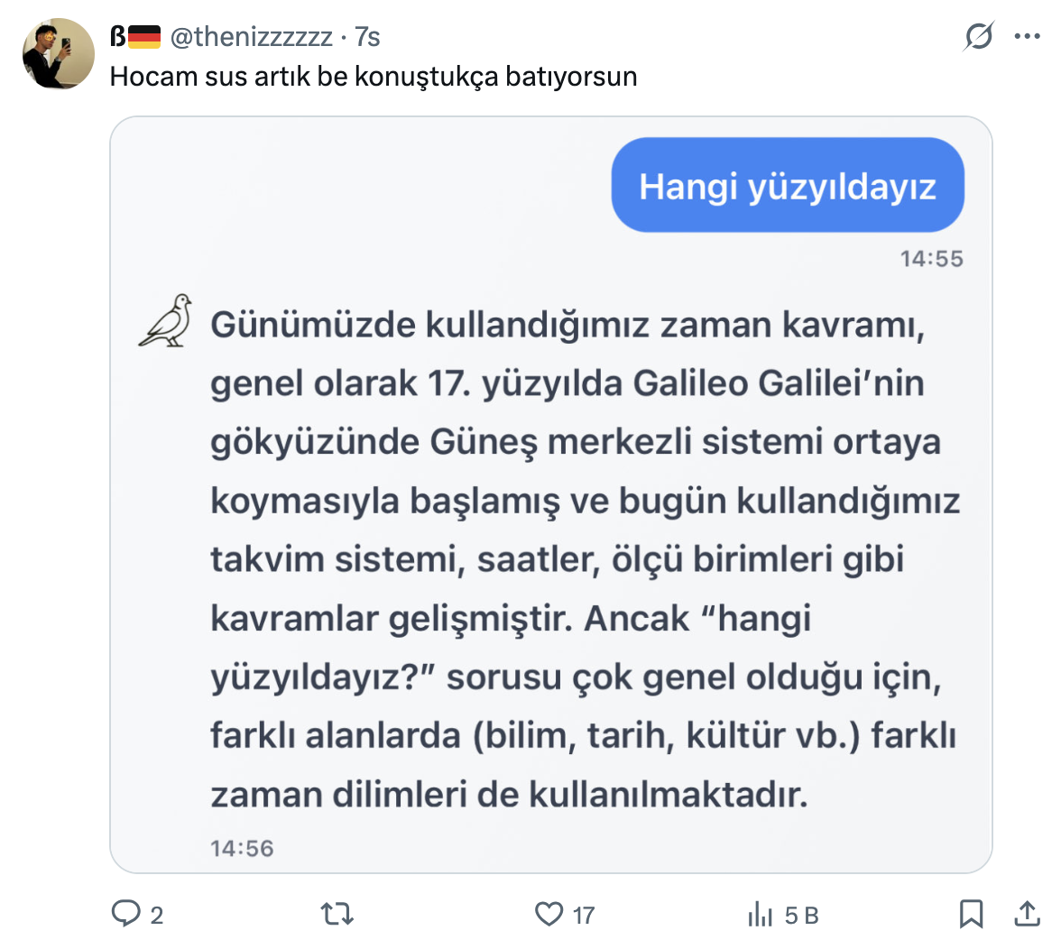 Yerli Yapay Zeka Kumru Ai Çıktı Cevapları Sosyal Medyada Dalga Konusu Oldu! 2025 10 12 22.44.41