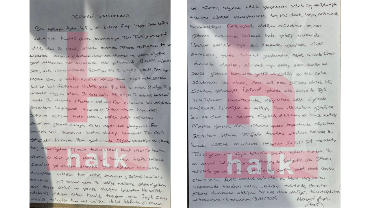 Çiftlik Bank'ın Tosuncuku Mehmet Aydın Ev Hapsine Çıkarılırsam Zararı Gideririm