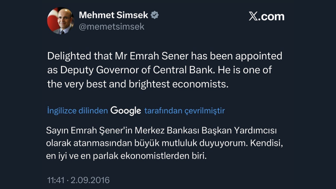 Eski Merkez Bankası Başkan Yardımcısı Emrah Şener Ev Hapsiyle Tahliye Edildi (1)