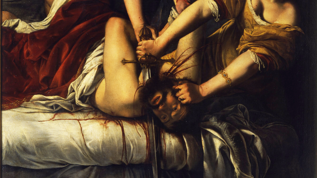 Artemisia Gentileschi’nin Judith Holofernes’i Öldürürken Tablosu (1)