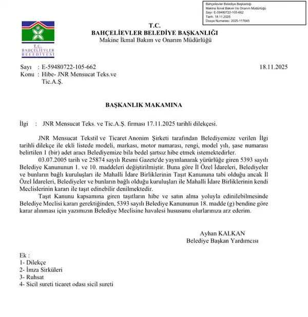 İbb Bağışı Rüşvet Diye Yargılanırken, Akp'li Belediyeye Şartsız Araç Hibe Ve Bakanlık Desteği 1