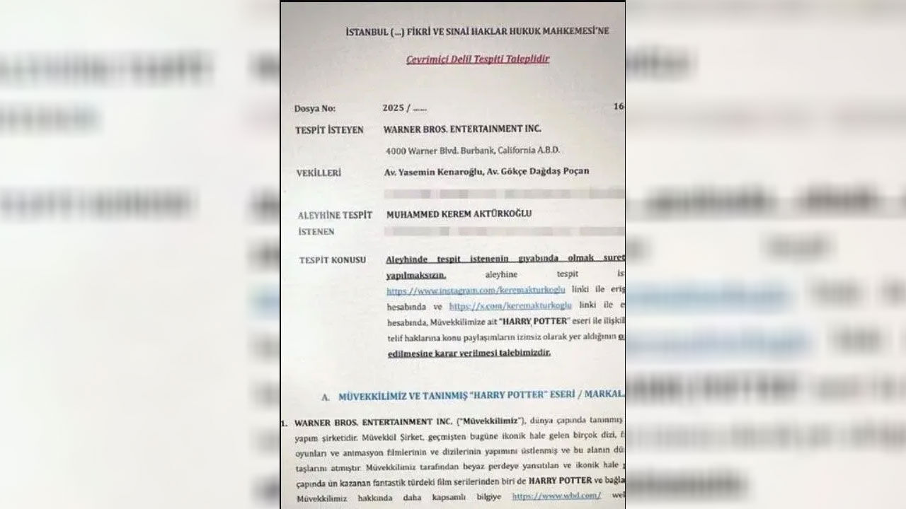 Warner Bros Kerem Aktürkoğlu'nun Harry Potter Davası Açtı Mı-1