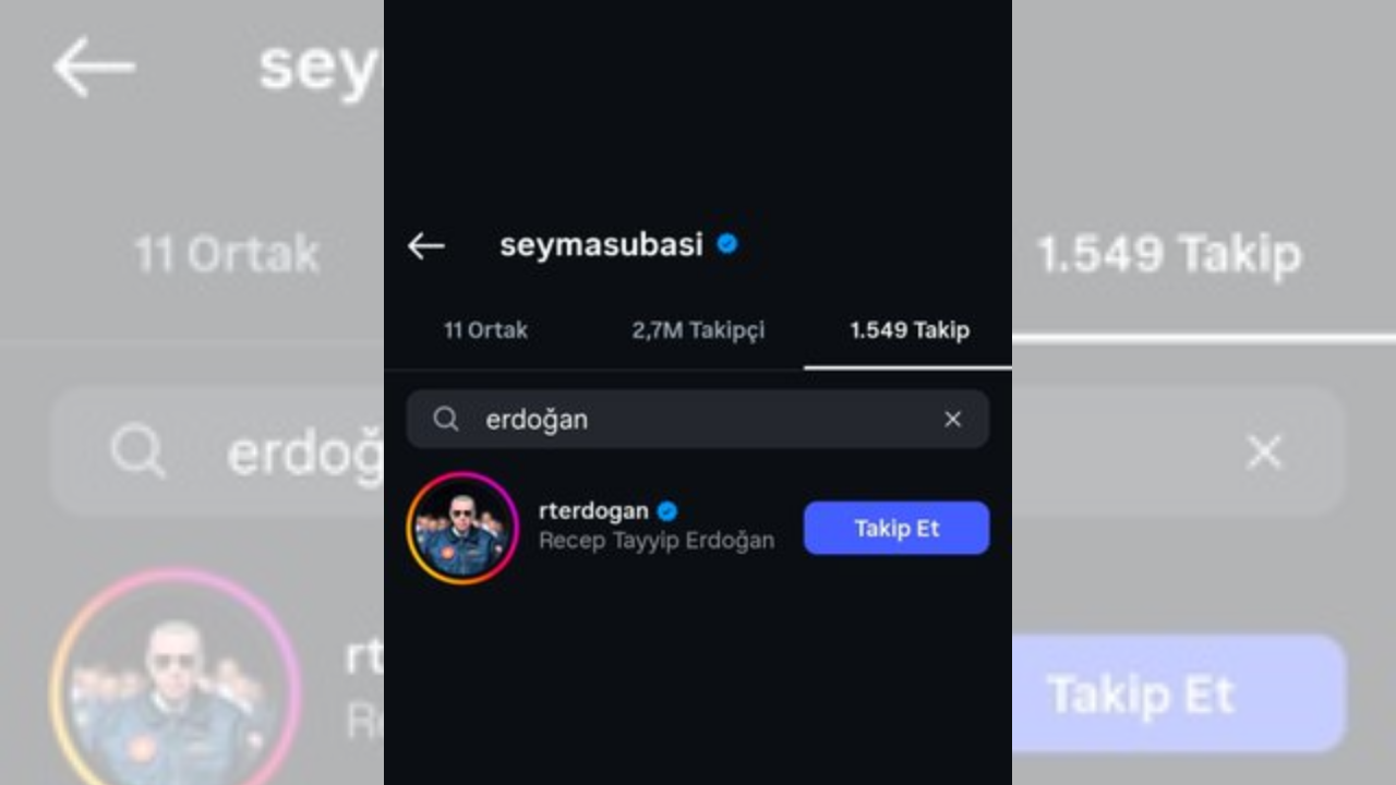 Şeyma Subaşı Takip